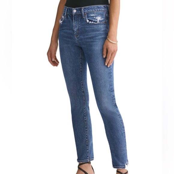 New Agolde Toni Mid Rise Straight in Stratosphere - Picture 6 of 15